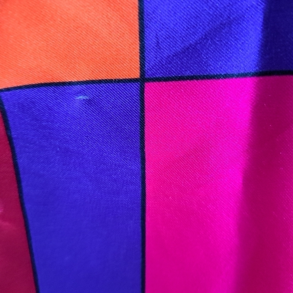 Colorful Window Pane Look Color Block Scarf - Picture 12 of 14